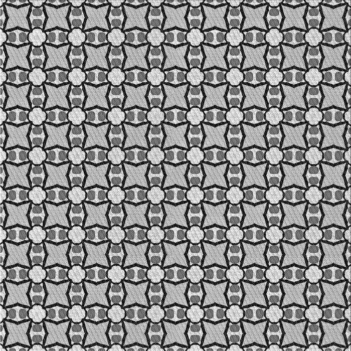 Round Patterned Platinum Silver Gray Rug, pat2474gry