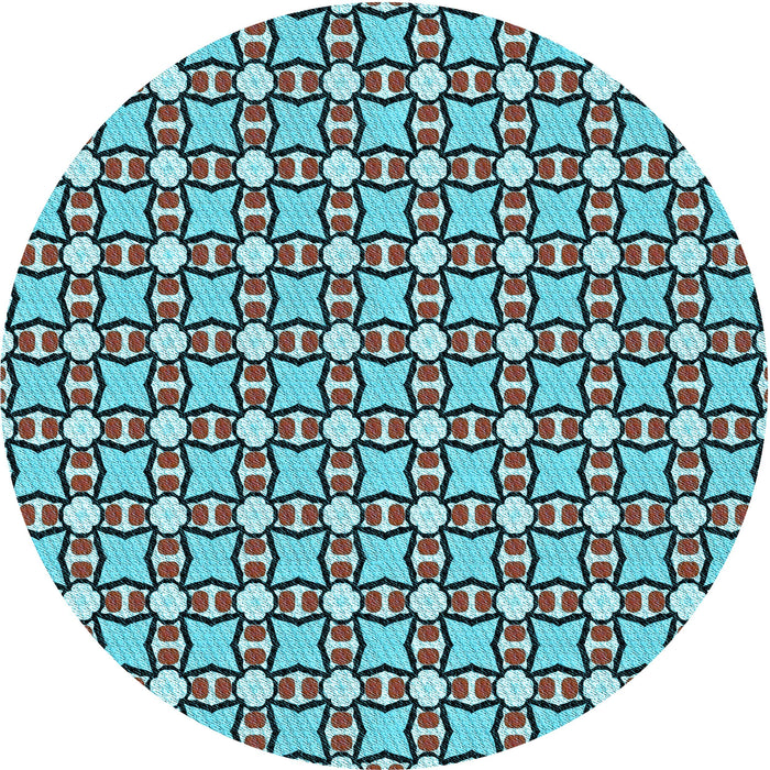 Square Patterned Light Black Rug, pat2474lblu