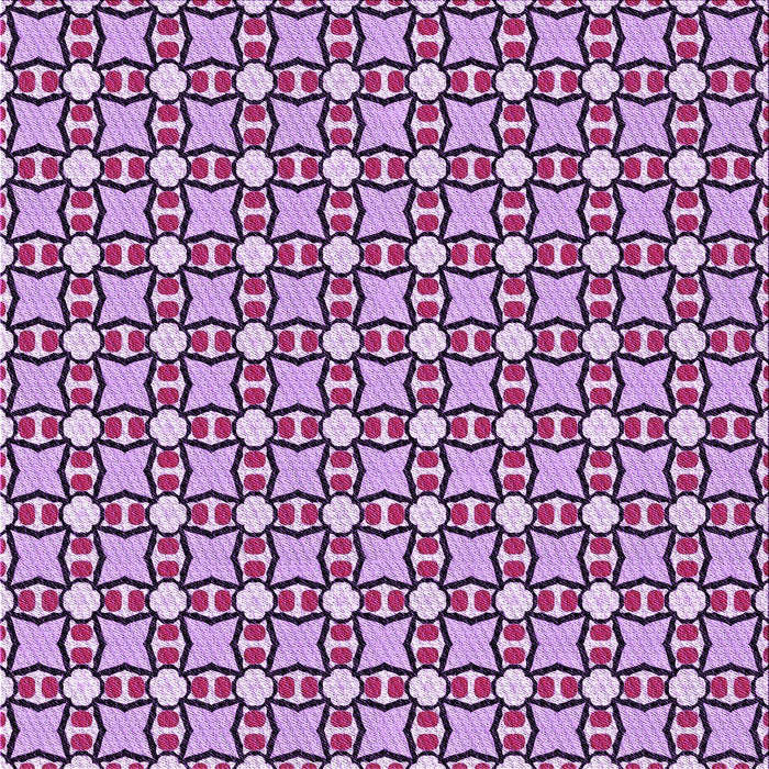 Round Patterned Purple Rug, pat2474pur