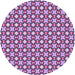 Square Patterned Purple Rug, pat2474pur