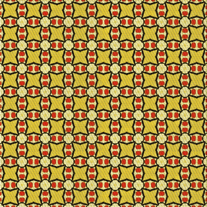 Round Patterned Red Brown Rug, pat2474yw