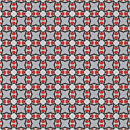 Square Patterned Light Gray Novelty Rug, pat2474