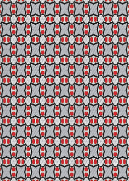 Patterned Light Gray Novelty Rug, pat2474