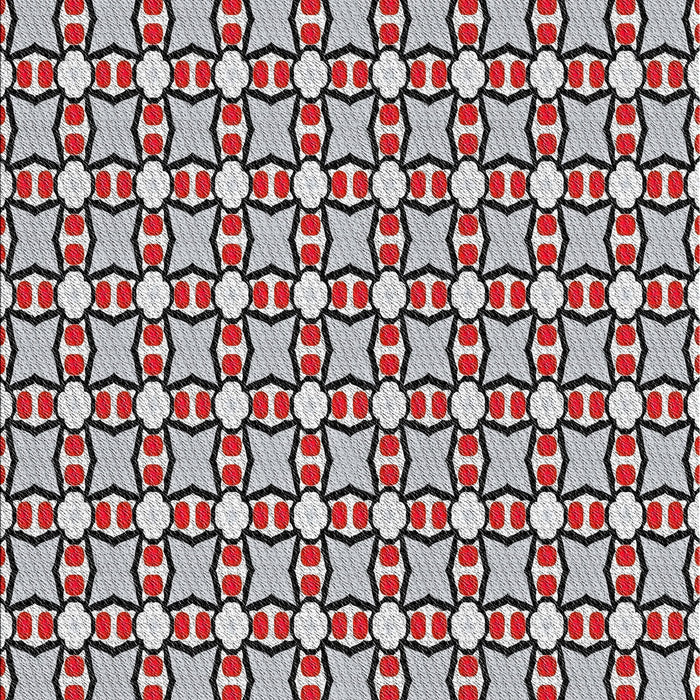 Patterned Light Gray Novelty Rug, pat2474