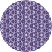 Square Machine Washable Transitional Bright Lilac Purple Rug in a Living Room, wshpat2475blu