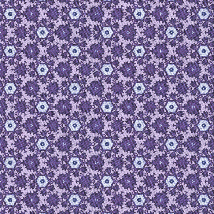 Round Machine Washable Transitional Bright Lilac Purple Rug, wshpat2475blu