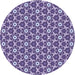 Square Patterned Bright Lilac Purple Rug, pat2475blu