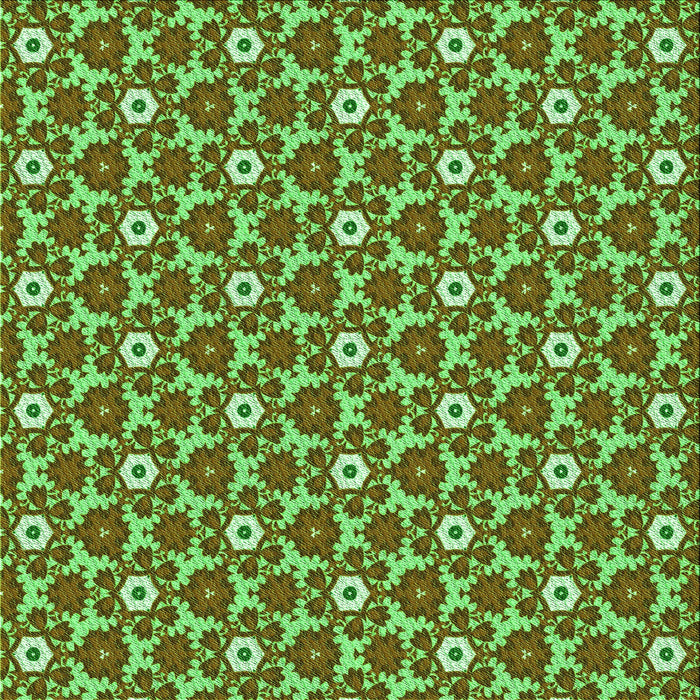 Round Patterned Dark Bronze Brown Rug, pat2475grn