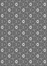 Machine Washable Transitional Dark Gray Rug, wshpat2475gry