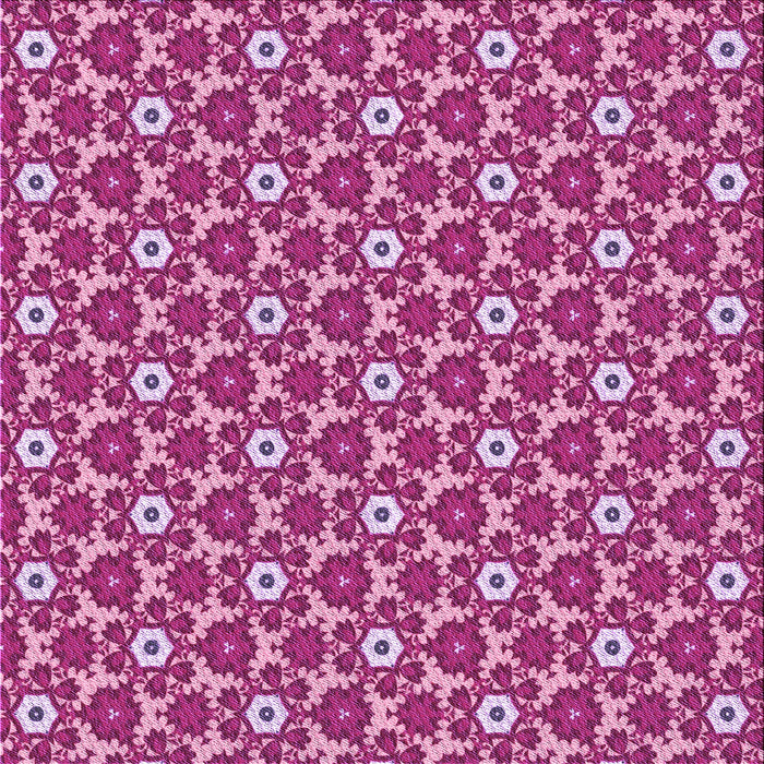 Round Machine Washable Transitional Medium Violet Red Pink Rug, wshpat2475pur