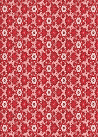 Machine Washable Transitional Pastel Red Pink Rug, wshpat2475rd