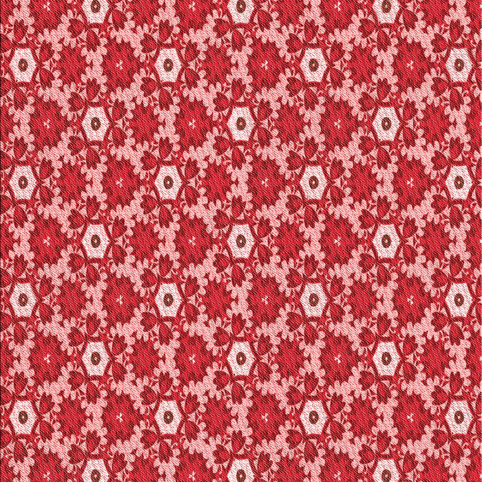 Patterned Pastel Red Pink Rug, pat2475rd
