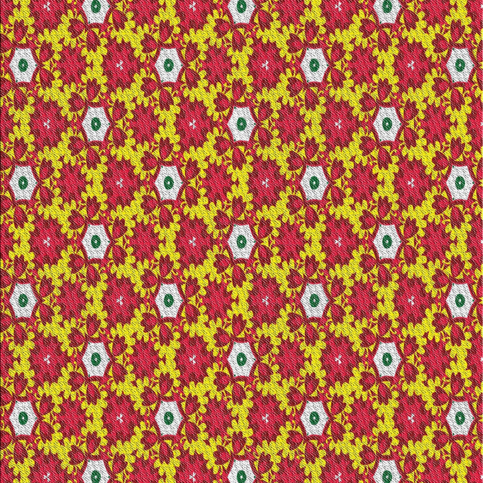 Patterned Red Novelty Rug, pat2475