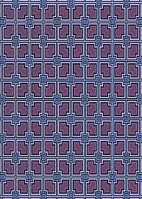 Machine Washable Transitional Purple Rug, wshpat2476blu