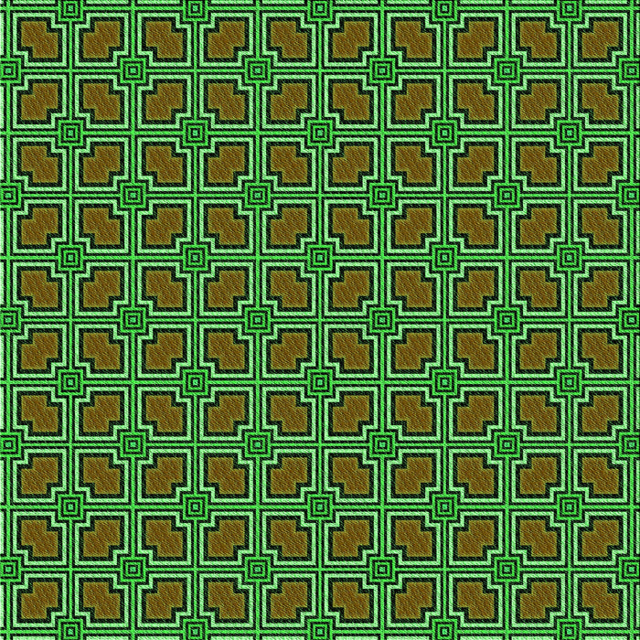 Round Patterned Dark Forest Green Rug, pat2476grn