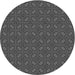 Square Patterned Charcoal Black Rug, pat2476gry