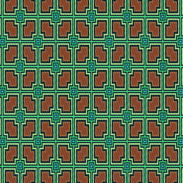 Patterned Bakers Brown Rug, pat2476lblu