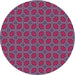 Square Patterned Lilac Purple Rug, pat2476pur