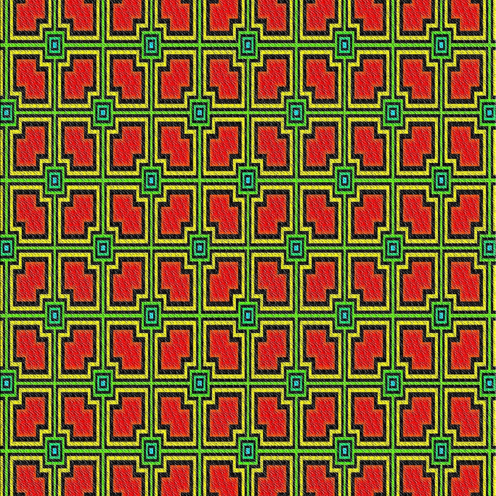 Patterned Pistachio Green Novelty Rug, pat2476