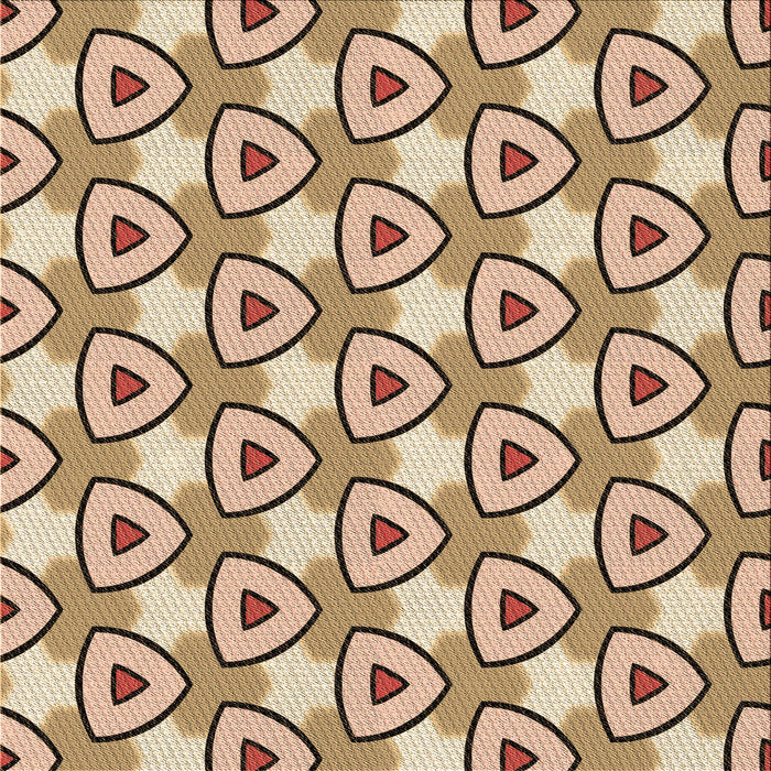 Round Machine Washable Transitional Sienna Brown Rug, wshpat2477brn