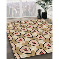 Patterned Sienna Brown Rug, pat2477brn