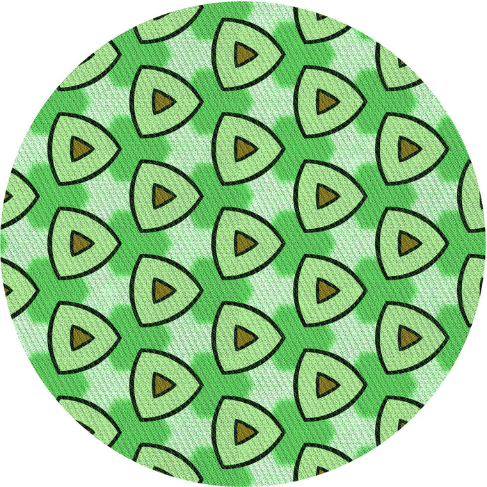 Square Machine Washable Transitional Dark Lime Green Rug in a Living Room, wshpat2477grn