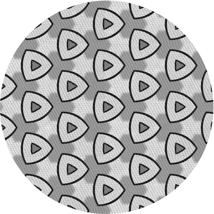 Square Patterned Gainsboro Gray Rug, pat2477gry