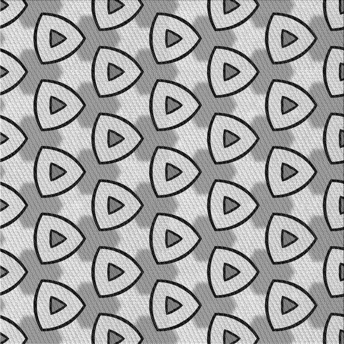 Round Patterned Gainsboro Gray Rug, pat2477gry