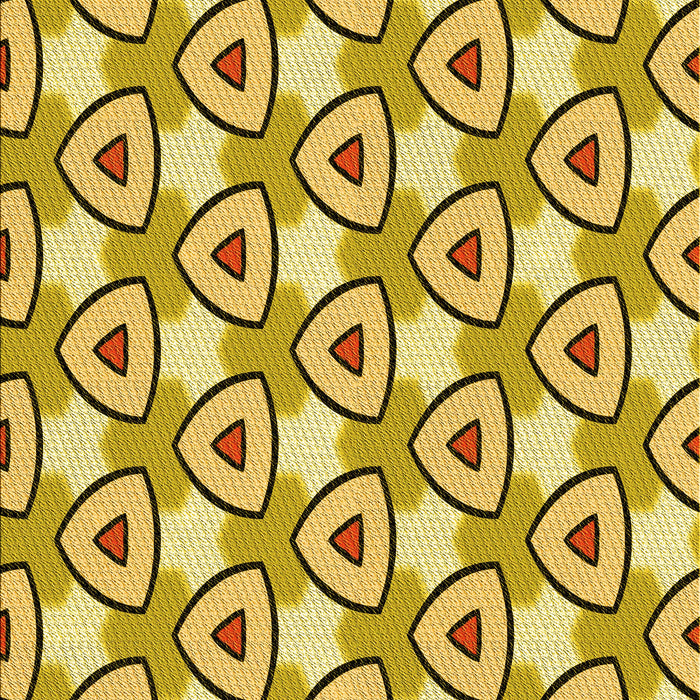 Machine Washable Transitional Bold Yellow Rug, wshpat2477yw