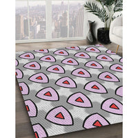 Patterned Pink Novelty Rug, pat2477