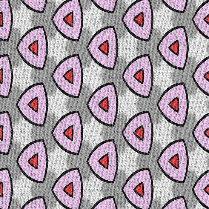 Patterned Pink Novelty Rug, pat2477