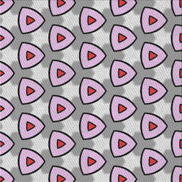 Square Patterned Pink Novelty Rug, pat2477