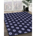 Machine Washable Transitional Night Blue Rug in a Family Room, wshpat2478blu