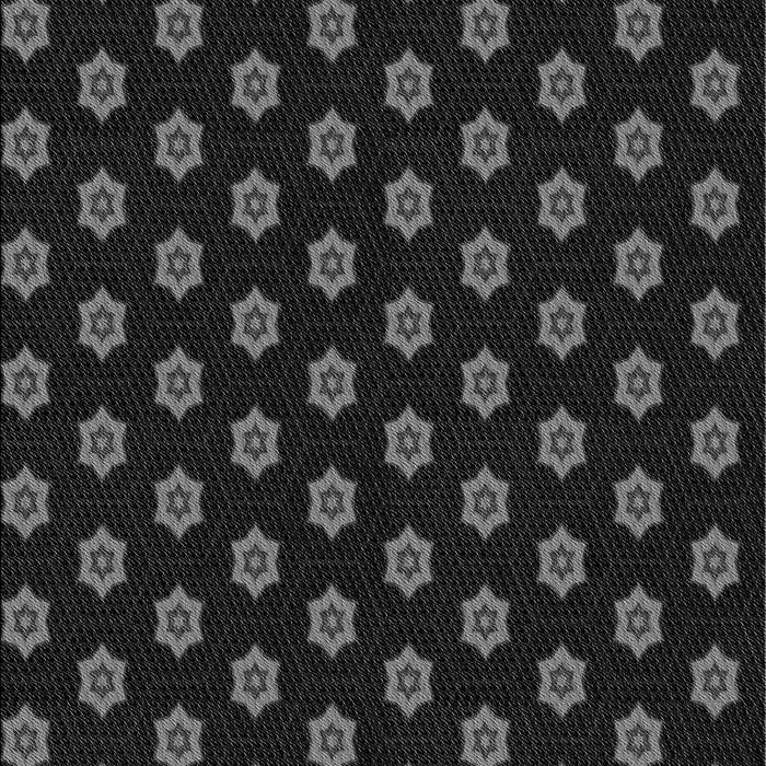 Patterned Black Rug, pat2478gry
