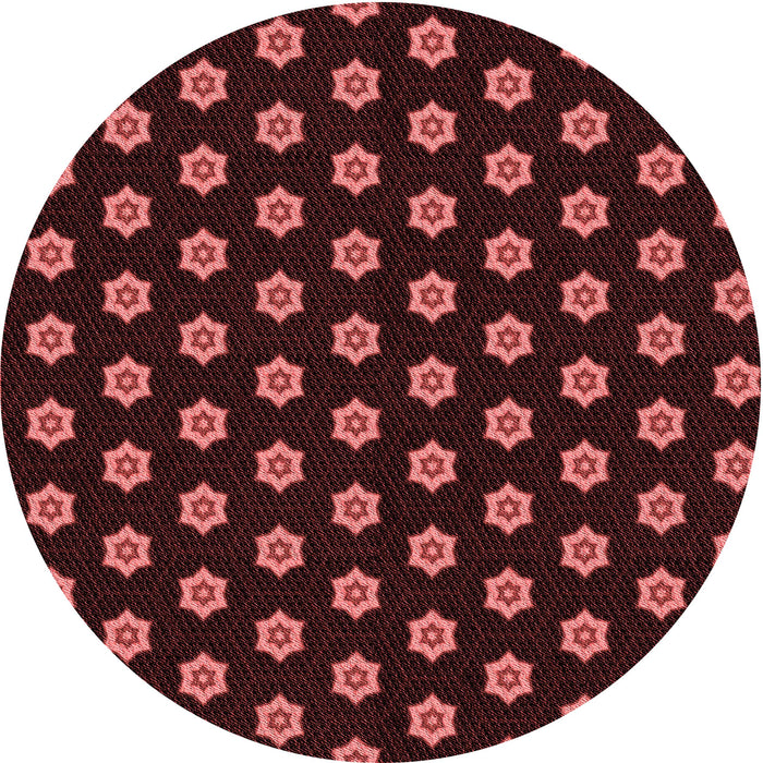 Square Machine Washable Transitional Dark Scarlet Red Rug in a Living Room, wshpat2478rd