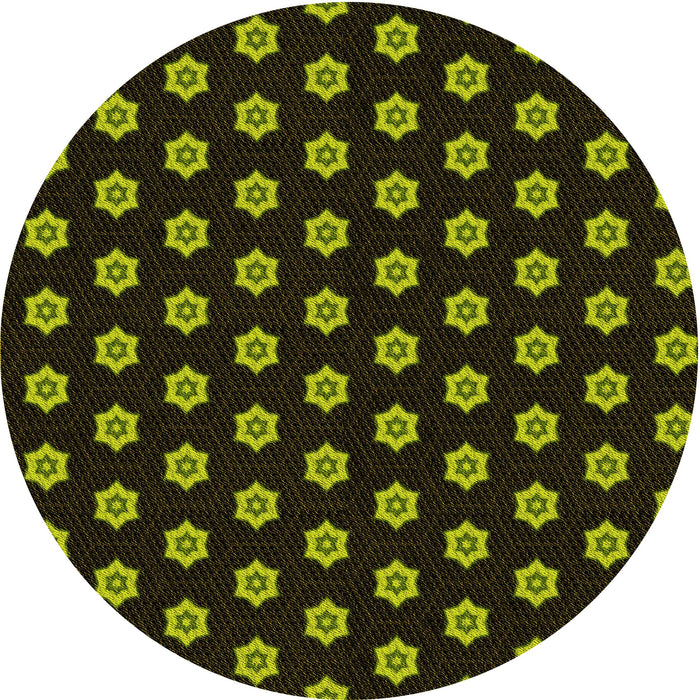 Square Machine Washable Transitional Olive Green Rug in a Living Room, wshpat2478yw