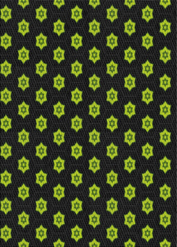 Patterned Black Novelty Rug, pat2478