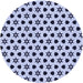 Square Patterned Blue Rug, pat2479blu