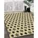 Patterned Brown Gold Rug in Family Room, pat2479brn