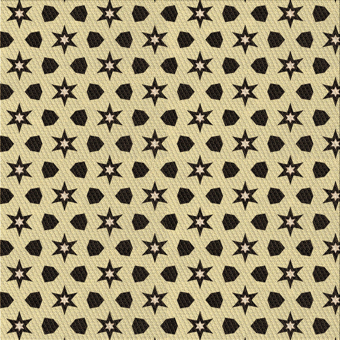 Round Machine Washable Transitional Brown Gold Rug, wshpat2479brn