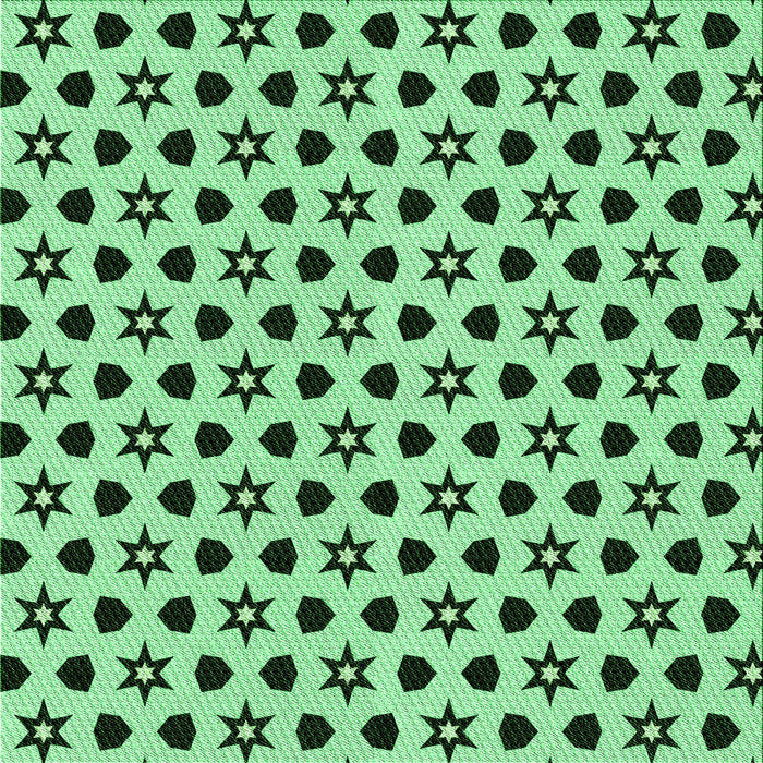 Round Patterned Forest Green Rug, pat2479grn