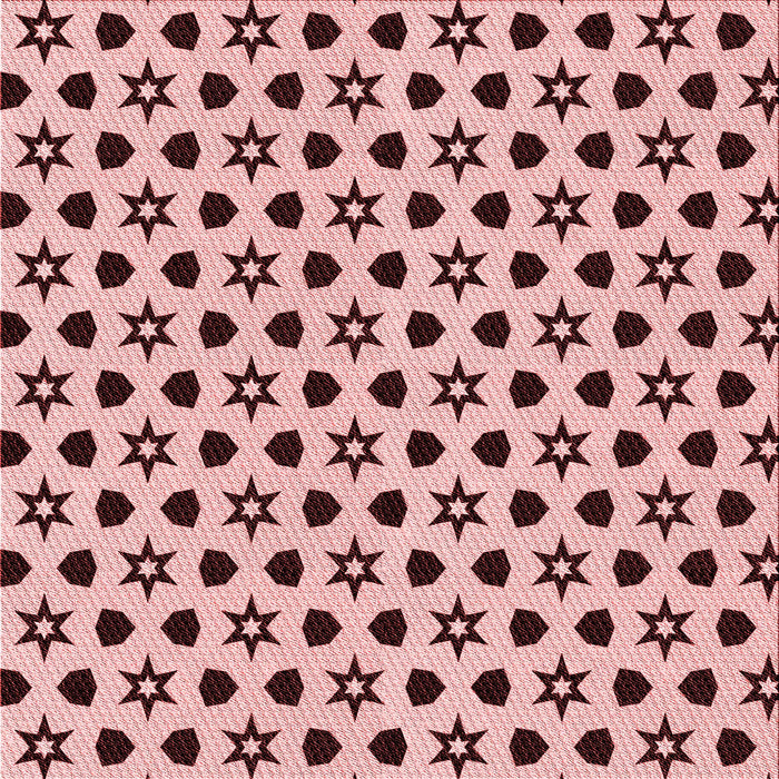 Round Patterned Brown Red Rug, pat2479rd