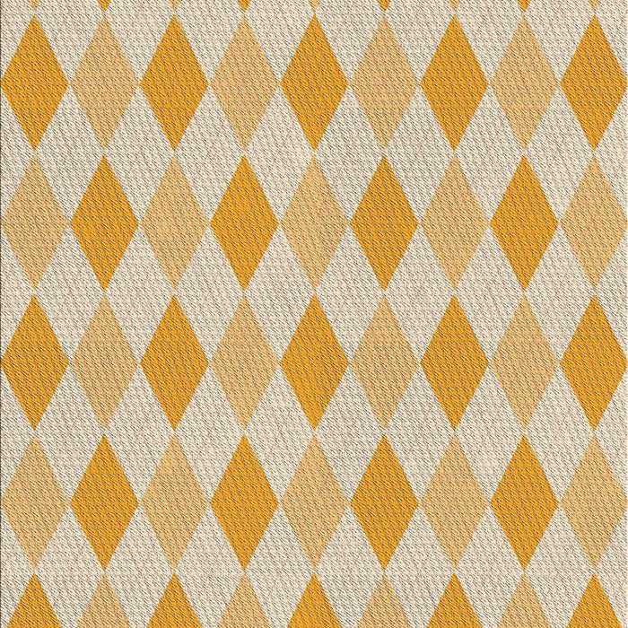 Patterned Khaki Gold Novelty Rug, pat247
