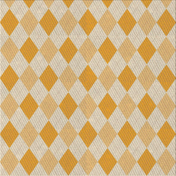 Square Patterned Khaki Gold Novelty Rug, pat247