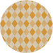 Sideview of Patterned Khaki Gold Novelty Rug, pat247