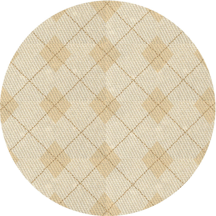 Square Patterned Vanilla Gold Rug, pat248brn