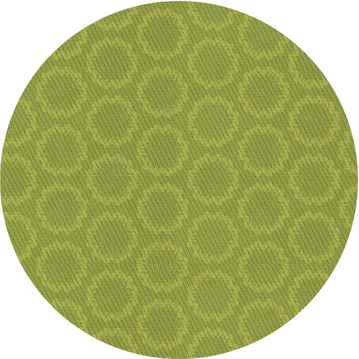 Square Patterned Pistachio Green Rug, pat2480brn