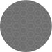 Square Patterned Carbon Gray Rug, pat2480gry