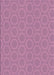 Machine Washable Transitional Pink Rug, wshpat2480pur