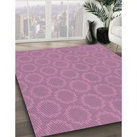 Patterned Pink Rug, pat2480pur